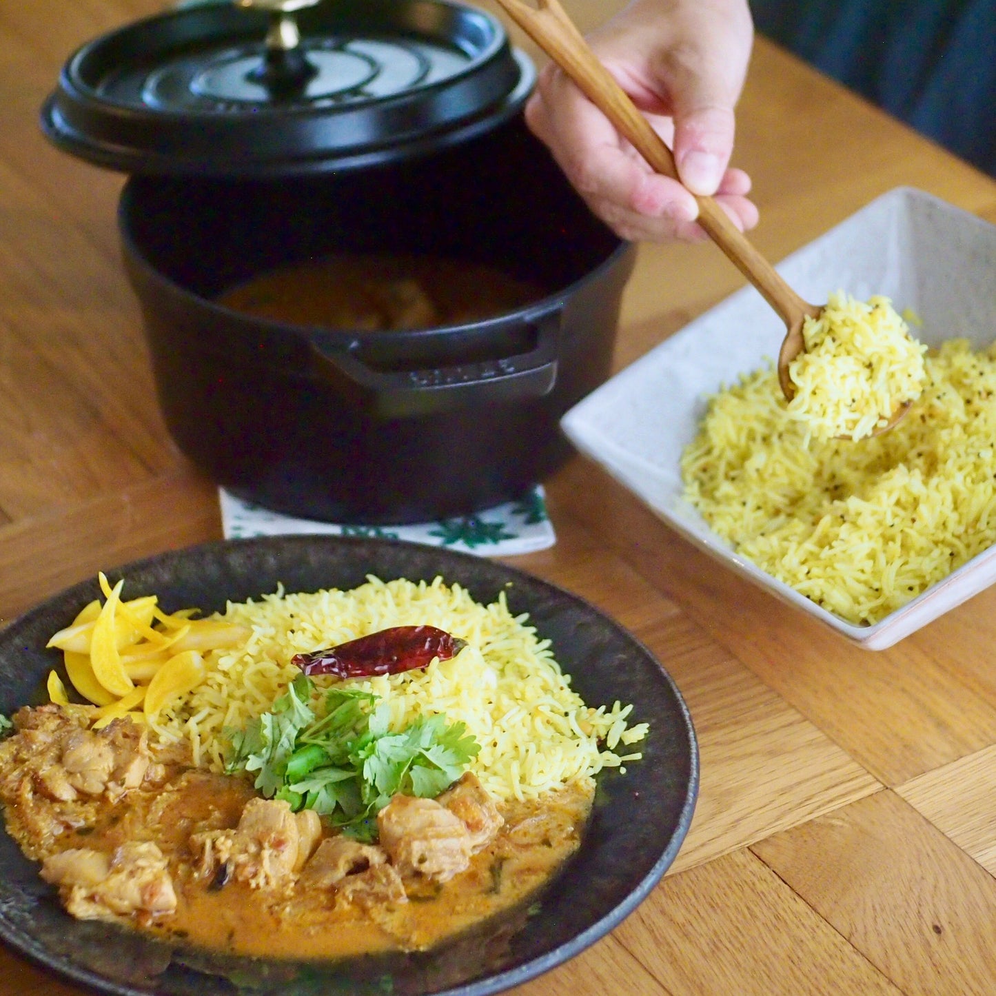 Chicken curry & lemon rice spice kit (4 servings)