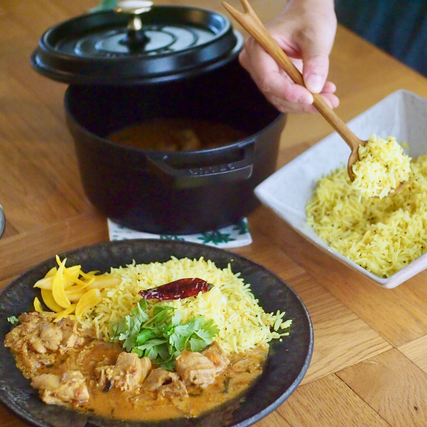 Chicken curry & lemon rice spice kit (2 servings)