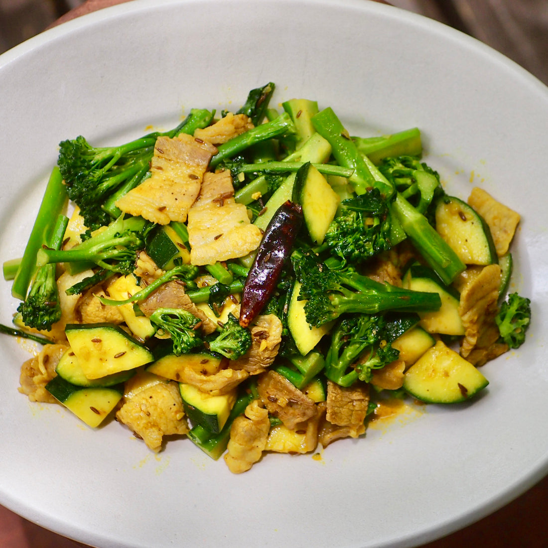 夏野菜と豚肉のサブジレシピ