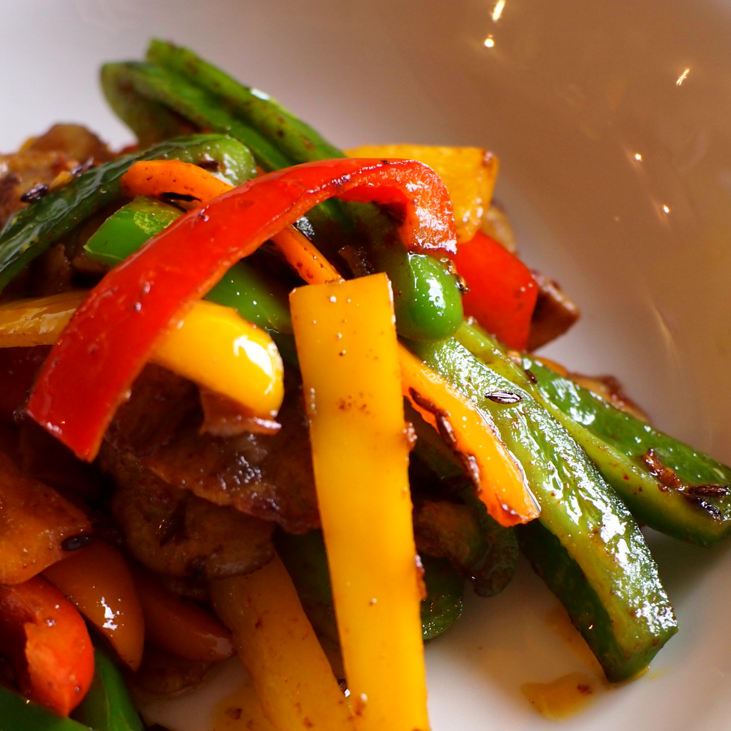 豚肉とピーマンのサブジ