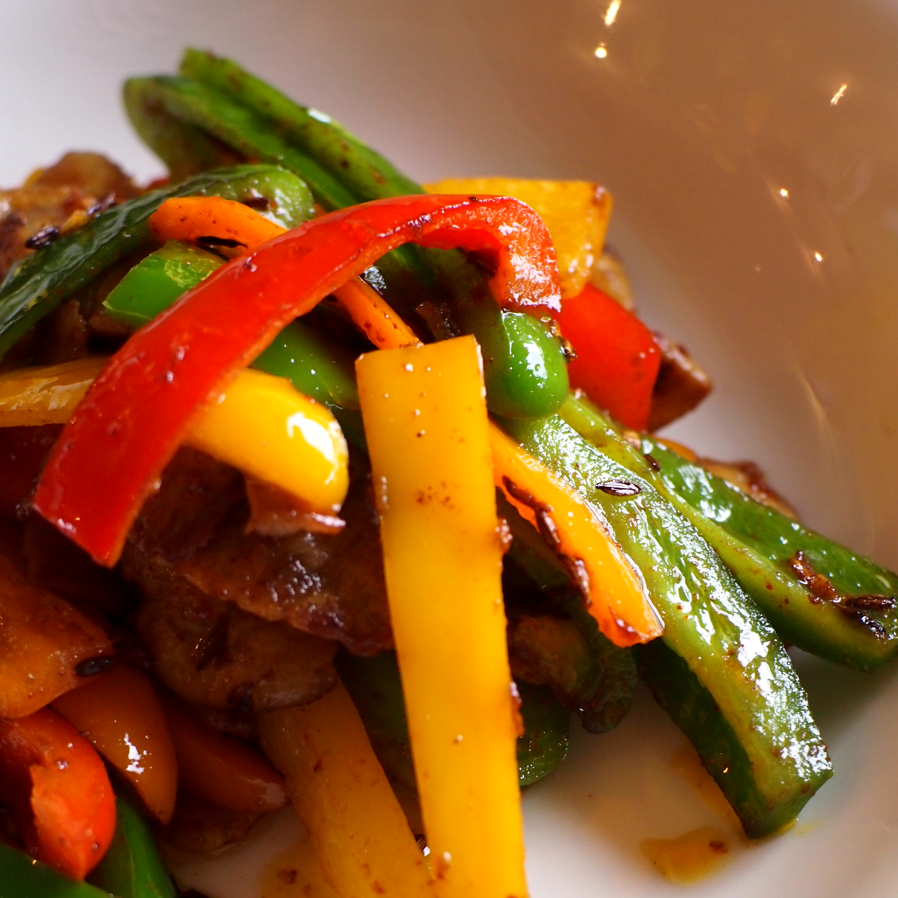 豚肉とピーマンのサブジ